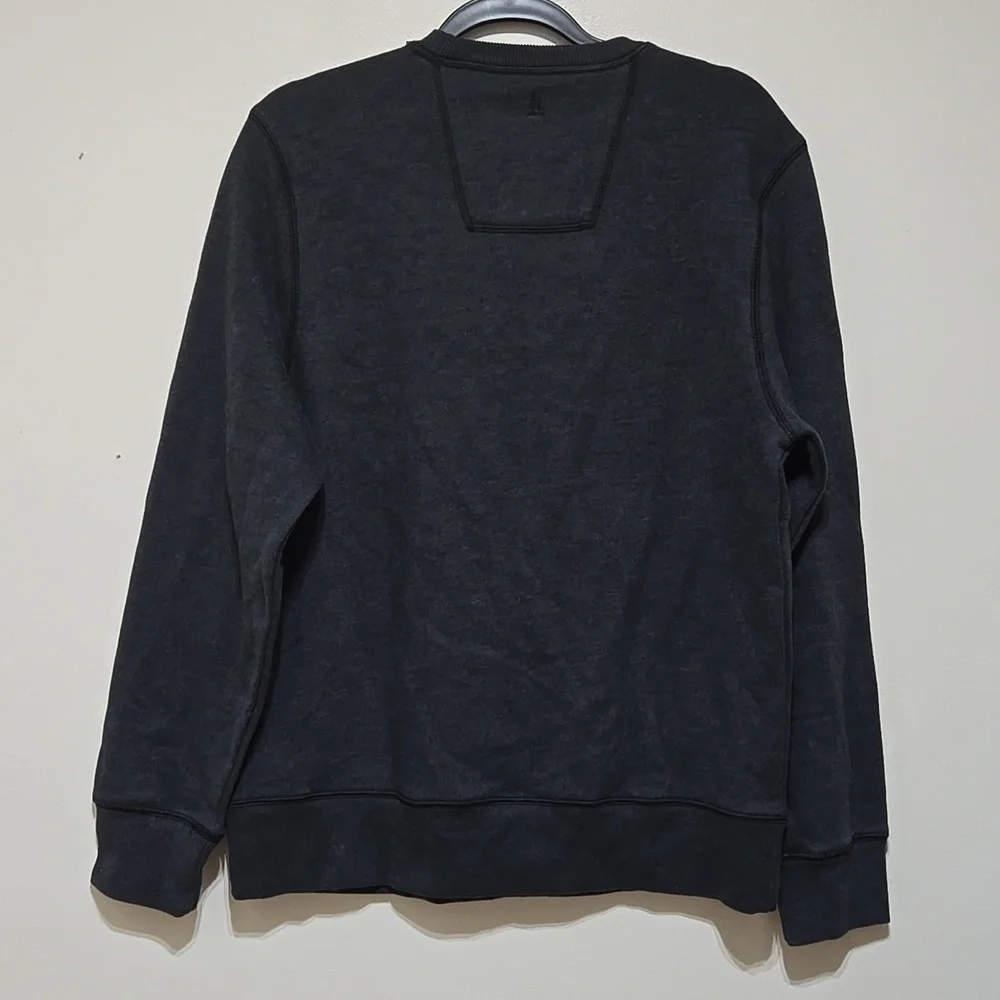 G.H. Bass & Co. Men's Mountain Fleece Black Heather Sweatshirt